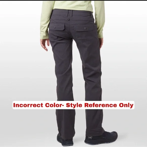 Prana Zion Halle Pant Tall Inseam, Cranberry, Size 4 Long (28 x 34) - Picture 8 of 16